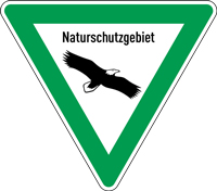 Schild Naturschutzgebiet 